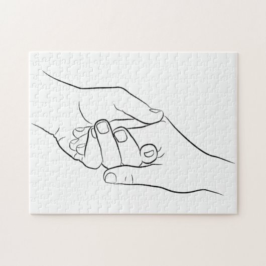 Minimale lijndikte Eenvoudig modern Legpuzzel (Horizontaal)