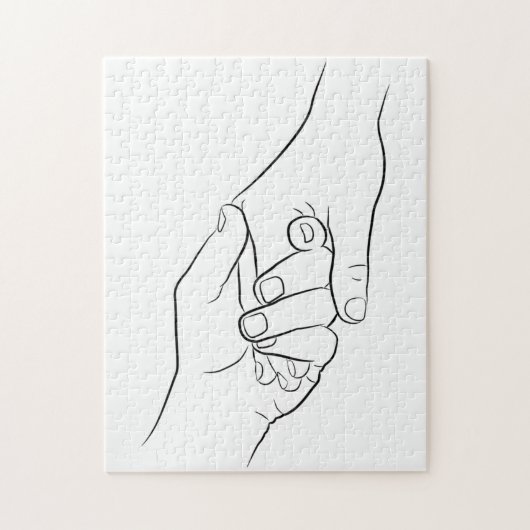 Minimale lijndikte Eenvoudig modern Legpuzzel (Verticaal)