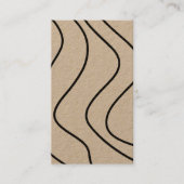Minimale lijnen Abstract Kraft Unieke grafische ka Visitekaartje (Voorkant)