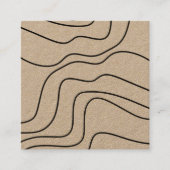 Minimale lijnen Abstracte KRAFT Unieke grafische k Vierkante Visitekaartje (Voorkant)