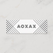 Minimale lijnen Abstracte vormen Unieke grafische  Mini Visitekaartje (Voorkant)