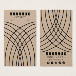 Minimale lijnen die juwelen tonen KRAFT Visitekaartje