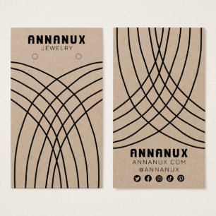 Minimale lijnen die juwelen tonen KRAFT Visitekaartje