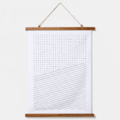 Minimale lijnen en stippen hangend wandkleed (Voorkant)