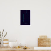 Minimale lijnen poster (Keuken)