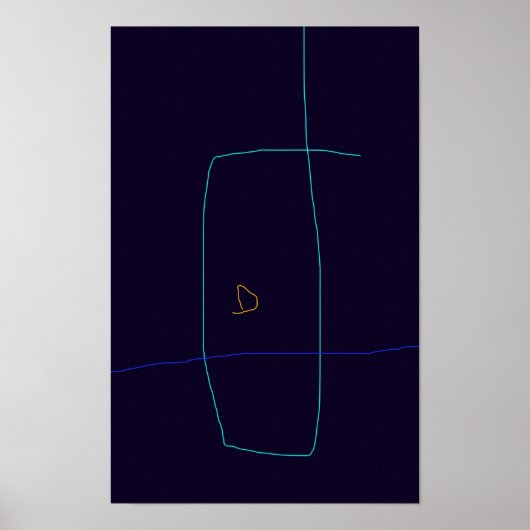 Minimale lijnen poster (Voorkant)