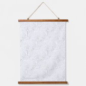 Minimale lijnkunst hangend wandkleed (Voorkant)