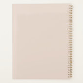 Minimale lijnkunst Mediterende Vrouw Planner (Achterkant)