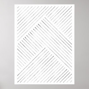 Minimale lijnkunst poster