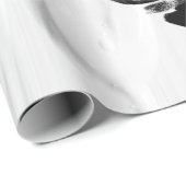 Minimale lijnkunst van vrouwengezichten cadeaupapier (Rol Hoek)