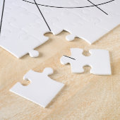 Minimale lijnkunst - zwart-wit legpuzzel (Zijkant)