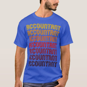 Minimale lijnpatroon voor accountantscontrole t-shirt
