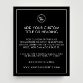Minimale Lijst Border Custom Business Logo Black Flyer