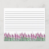 Minimale lila lavender Recipe Request (Achterkant)