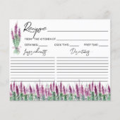Minimale lila lavender Recipe Request (Voorkant)