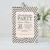 Minimale lineaire geometrische strippatronen kaart (Staand voorkant)