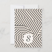 Minimale lineaire geometrische strippatronen kaart (Achterkant)