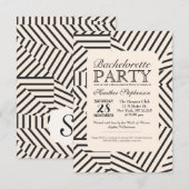 Minimale lineaire geometrische strippatronen kaart (Voorkant / Achterkant)