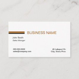 Minimale lineaire witte Visitekaartjes