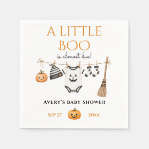 Minimale Little Boo Halloween Baby Shower Servet