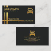 Minimale logistiek voor Faux Gold Stripes Visitekaartje (Voorkant / Achterkant)