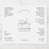 Minimale Logo 8 OZ Cosmo Fles Waterdicht Etiket (Enkel label)