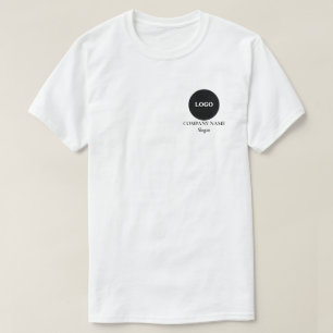 Minimale Logo bedrijfsnaam Slogan Business T-shirt