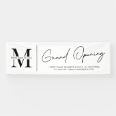 Minimale Logo Boutique Beauty Salon Grand Opening Spandoek (Horizontaal)