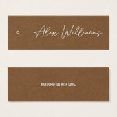 Minimale Logo Business Hang Label Card Mini Visitekaartjes (Voorkant /achterkant)