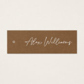 Minimale Logo Business Hang Label Card Mini Visitekaartjes (Voorkant)