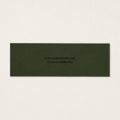 Minimale Logo Business Hang Label Card Mini Visitekaartjes (Achterkant)