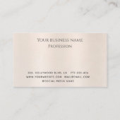 Minimale logo Elegant lux metallic parel Klantenkaartje (Achterkant)