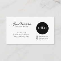 Minimale Logo Instagram Pinterest Black White