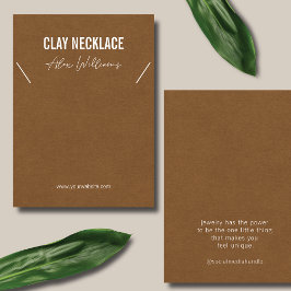 Minimale Logo juwelen Ketting-kaart Visitekaartje