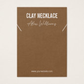 Minimale Logo juwelen Ketting-kaart Visitekaartje (Voorkant)