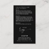 Minimale Logo Ombre Powder Brow na de Intel Health Visitekaartje (Achterkant)