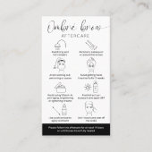 Minimale Logo Ombre Powder Brow na de Intel Health Visitekaartje (Voorkant)