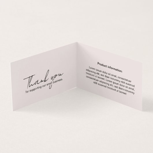 Minimale Logo QR-code gevolgd door Label Kaart han (Binnen)