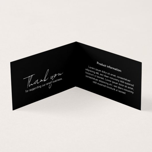 Minimale Logo QR-code gevolgd door Label Kaart han (Binnen)