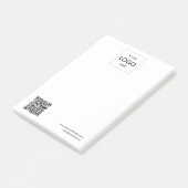 Minimale logo QR-code Post-it® Notes (Schuin)