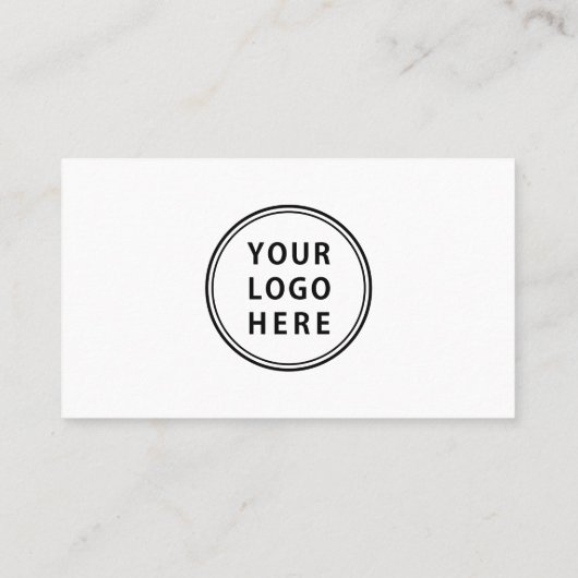 Minimale Logo QR Code Professional Visitekaartje (Achterkant)