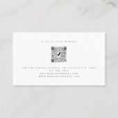 Minimale Logo QR-code voor fotografie Studio Busin Visitekaartje (Achterkant)