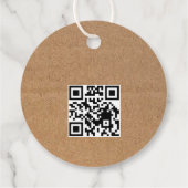 Minimale Logo QR-code Zakelijke Label Prijslabels (Achterkant)