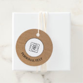 Minimale Logo QR-code Zakelijke Label Prijslabels (In situ)