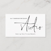 Minimale Logo QR-codefotografie Studio Visitekaartje (Voorkant)