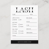 Minimale Logo-salon voor clientrecordformulier Visitekaartje (Voorkant)