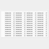 Minimale Logo Tamper Proof Skinny Waterproof Label (Vel)