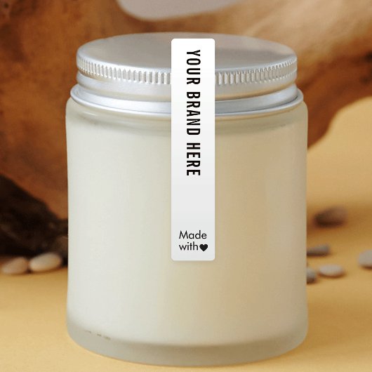 Minimale Logo Tamper Proof Skinny Waterproof Label