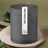 Minimale Logo Tamper Proof Skinny Waterproof Label