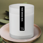 Minimale Logo Tamper Proof Skinny Waterproof Label